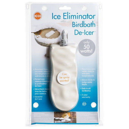 K & H Bird Bath De-Icer - Super Ice Eliminator - 655199090006