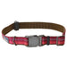 K9 Explorer Berry Red Reflective Adjustable Dog Collar - 076484369209