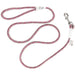 K9 Explorer Reflective Braided Rope Snap Leash - Rosebud - 076484362033