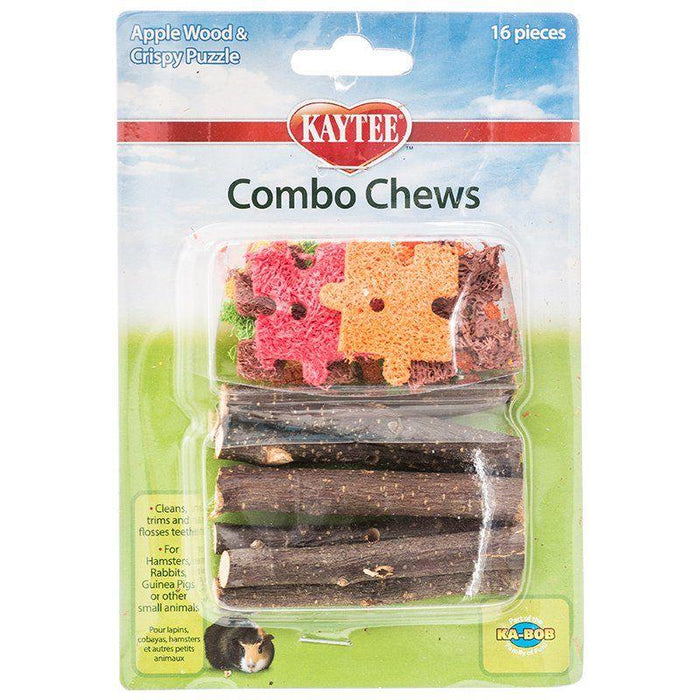 Kaytee Combo Chews Apple Wood & Crispy Puzzle - 045125611182