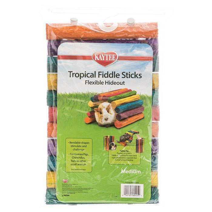 Kaytee Tropical Fiddle Sticks Flexible Hide Out - 045125604252