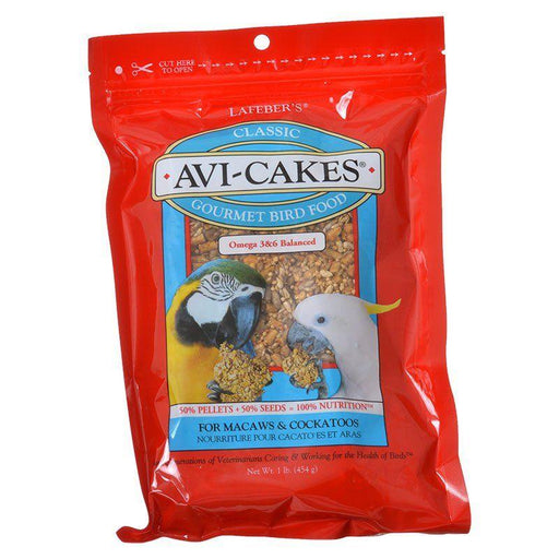 Lafeber Classic Avi-Cakes Gourmet Macaw & Cockatoo Food - 041054860509