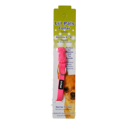 Li'l Pals Adjustable Nylon Collar - Neon Pink - 076484410062