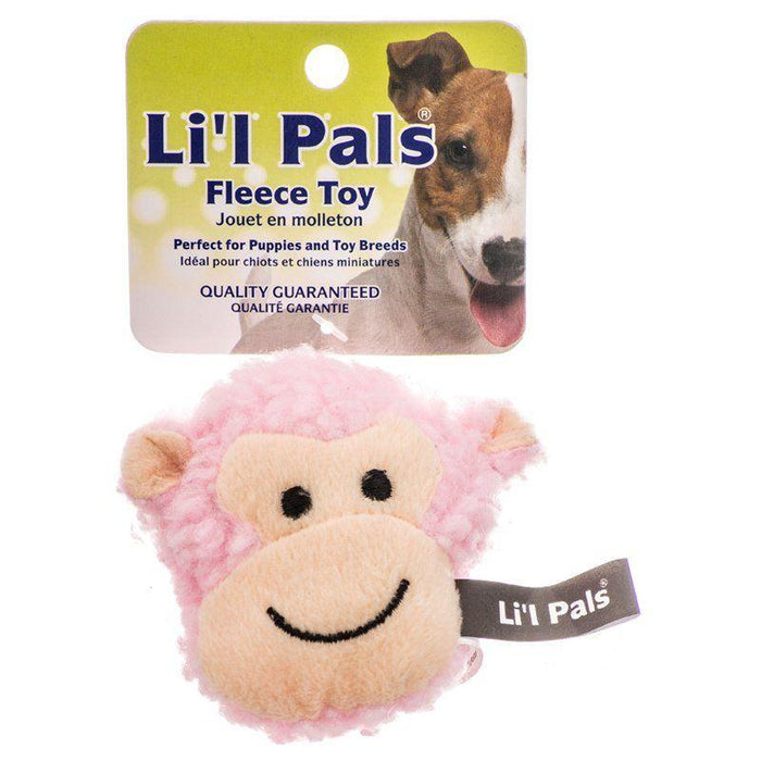 Lil Pals Fleece Monkey Dog Toy - 076484842115