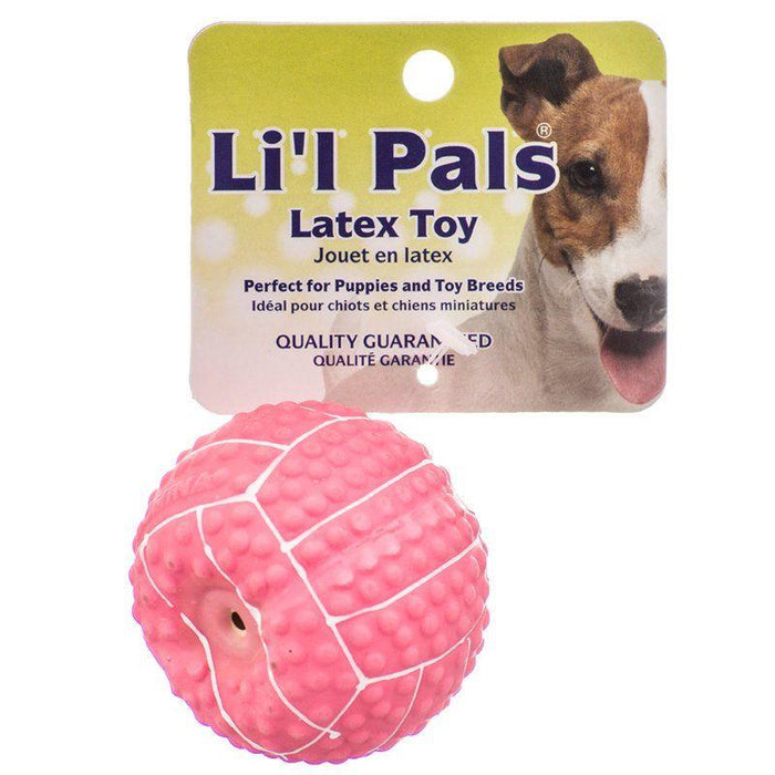 Lil Pals Latex Mini Volleyball for Dogs - Pink - 076484832086