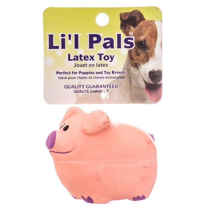 Lil Pals Latex Pig Dog Toy - 076484832048