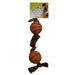 Li'l Pals Plush Basketball Plush Tug Dog Toy - Brown - 076484401336