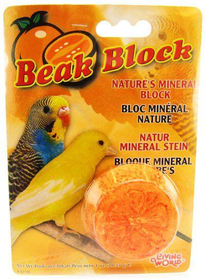 Living World Beak Block - Nature's Minerals - Orange - 080605821866