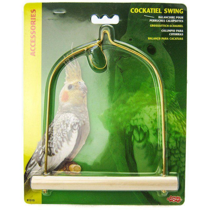 Living World Cockatiel Wood Swing - 080605815155