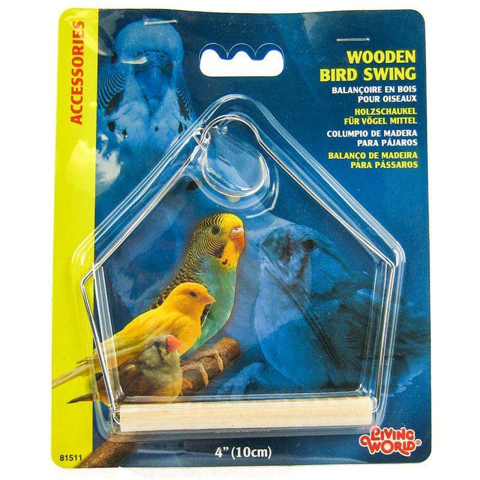 Living World Wood Perch Bird Swings - 080605815117