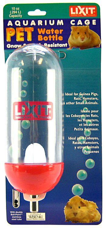 Lixit Aquarium Cage Water Bottle Clear - 076711008604