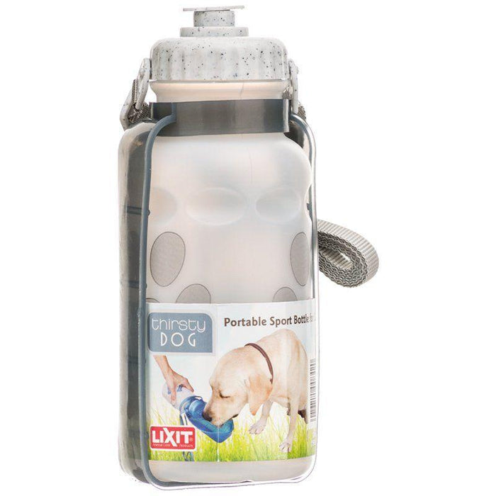 Lixit Thirsty Dog Portable Dog Water Bowl & Bottle - 076711008420