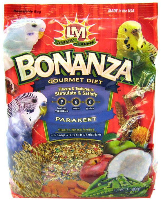 LM Animal Farms Bonanza Parkeet Gourmet Diet - 022053022884