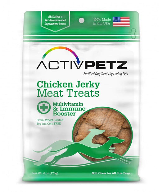 Loving Pets ActivPetz Grain Free Chicken Jerky Multivitamin and Immune Maintenance Dog Treats - 842982081062