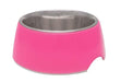 Loving Pets Hot Pink Retro Bowl - 842982071315