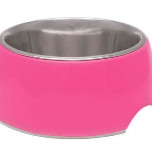 Loving Pets Hot Pink Retro Bowl - 842982071315