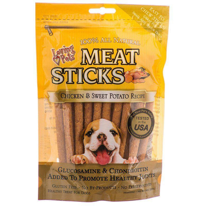 Loving Pets Meat Sticks Dog Treats - Chicken & Sweet Potato - 842982055506