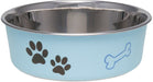 Loving Pets Murano Blue Bella Bowl - 842982074095