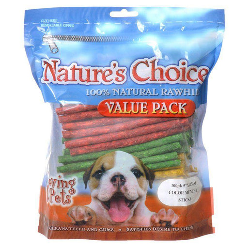 Loving Pets Nature's Choice Rawhide Munchy Stick Value Pack - 842982049659
