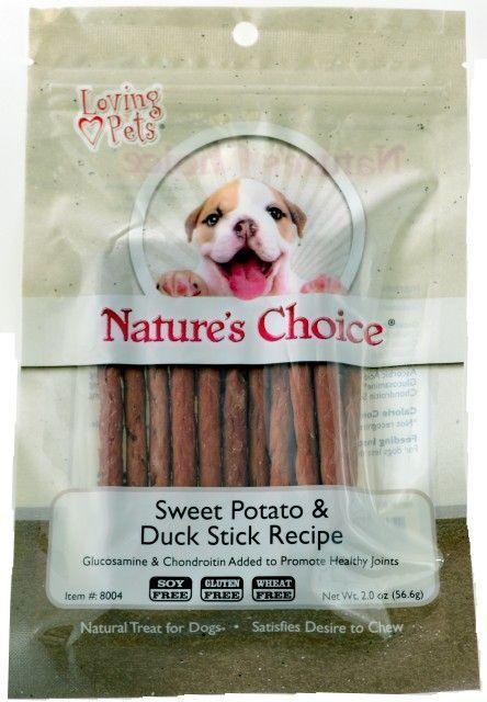 Loving Pets Nature's Choice Sweet Potato & Duck Meat Sticks - 842982080041