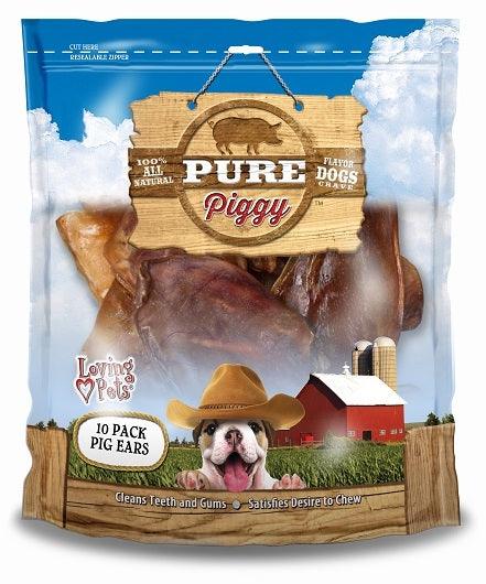 Loving Pets Pure Piggy Pig Ears - 842982056329