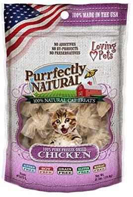 Loving Pets Purrfectly Natural Freeze Dried Chicken Cat Treats - 842982052512