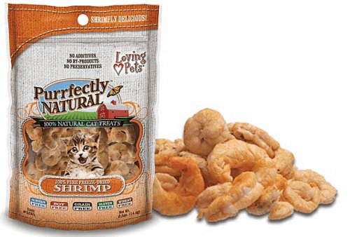 Loving Pets Purrfectly Natural Freeze Dried Shrimp Cat Treat - 842982052659