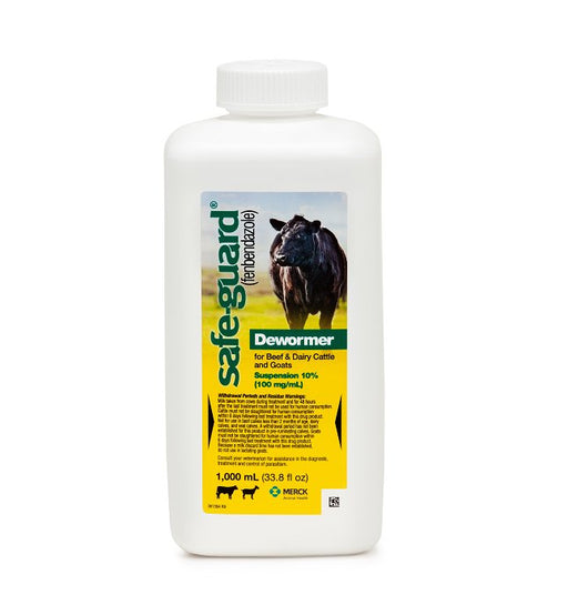 Merck Safeguard Suspension Beef, Dairy Cattle and Goats Dewormer - 1000 ml - 021784046718