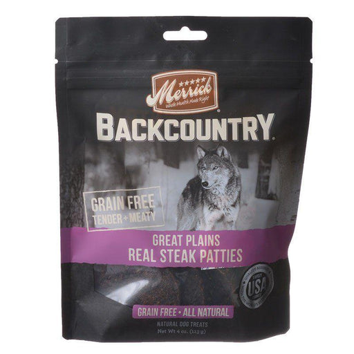 Merrick Backcountry Great Plains Real Steak Patties - 022808786078