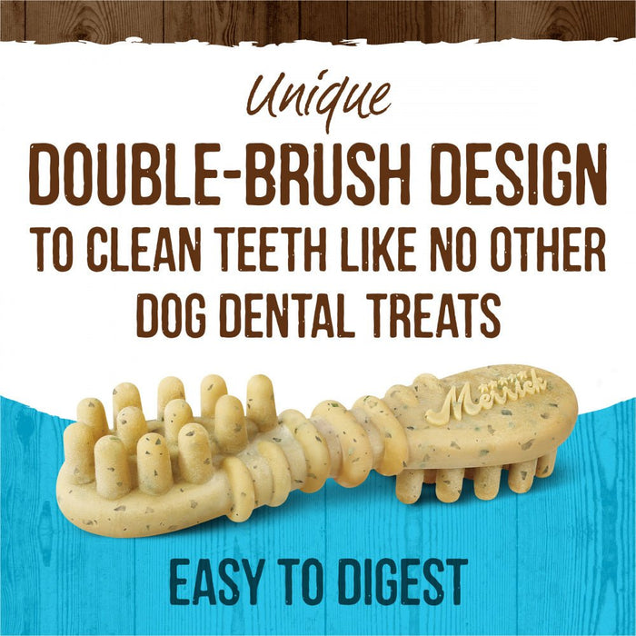 Merrick Fresh Kisses Dog Dental Treats With Mint Breath Strips Dog Treats for Medium Breeds - 022808660422