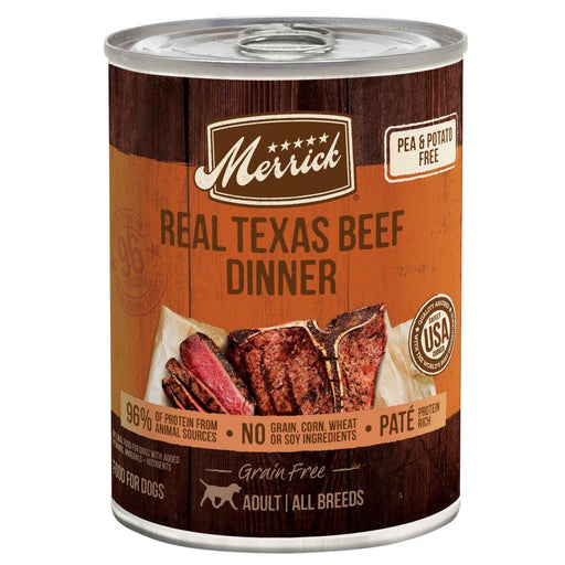 Merrick Grain Free Real Texas Beef Dinner Canned Dog Food - 022808104865