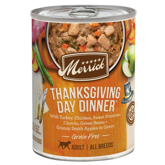 Merrick Grain Free Thanksgiving Day Dinner Canned Dog Food - 022808106685