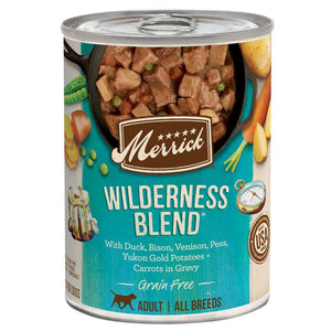 Merrick Grain Free Wilderness Blend Canned Dog Food - 022808102861