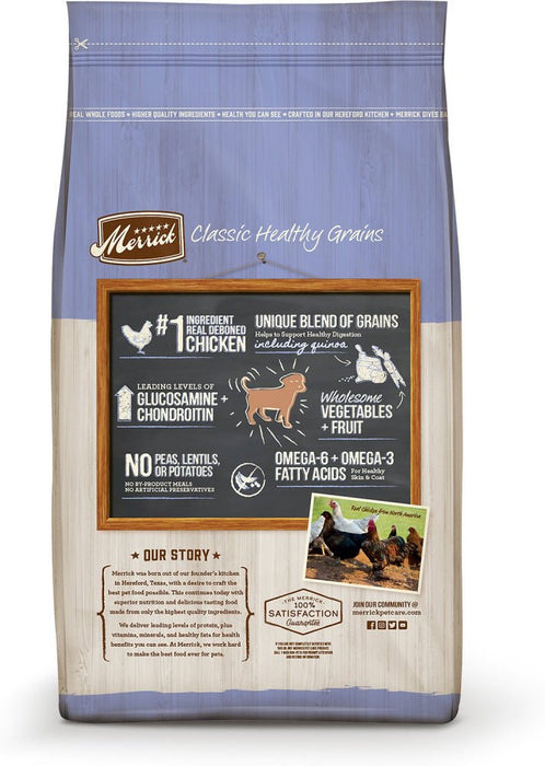 Merrick Healthy Grains Premium Dry Dog Food Wholesome And Natural Kibble For Healthy Digestion Puppy Recipe - 022808353010