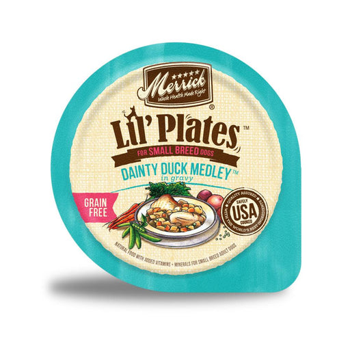 Merrick Lil' Plates Adult Small Breed Grain Free Dainty Duck Medley Canned Dog Food - 022808261247