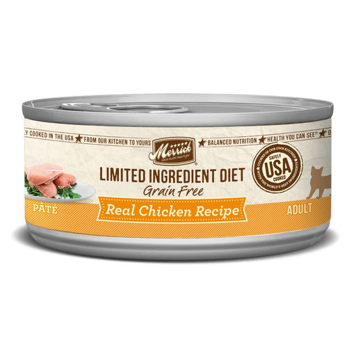 Merrick Limited Ingredient Diet Grain Free Real Chicken Pate Canned Cat Food - 022808391210