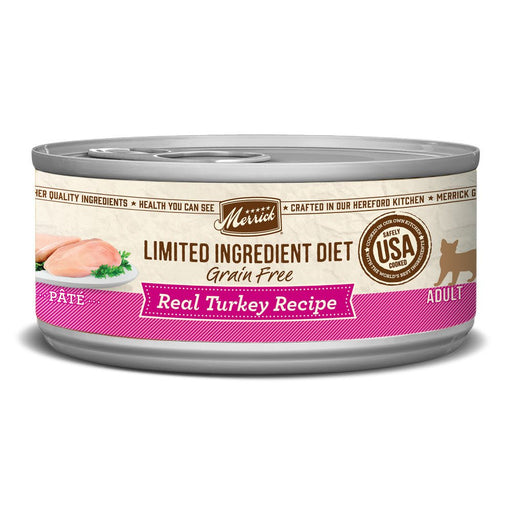 Merrick Limited Ingredient Diet Grain Free Real Turkey Pate Wet Cat Food - 00022808391234