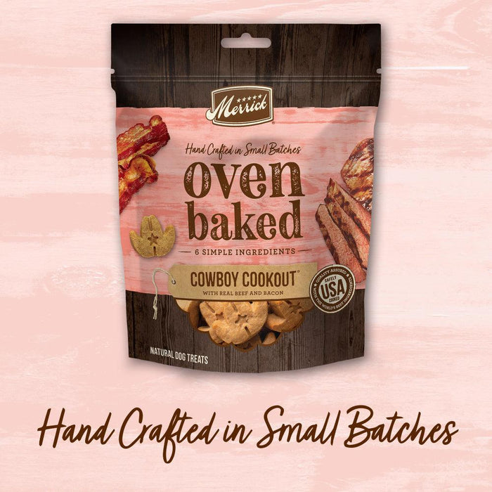 Merrick Oven Baked Cowboy Cookout Beef & Bacon Dog Treats - 022808763031