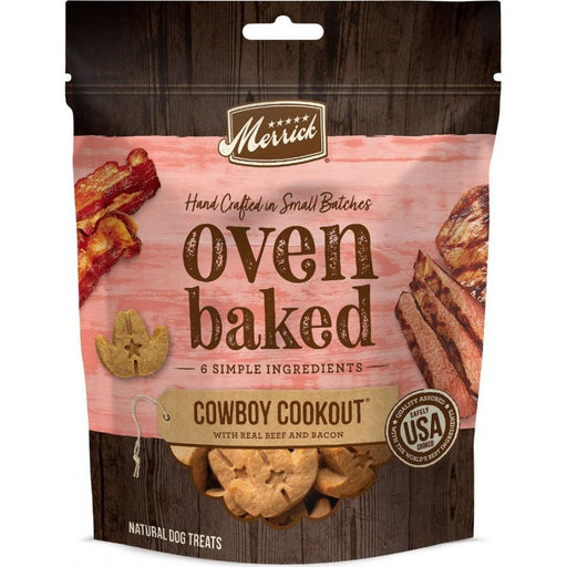 Merrick Oven Baked Cowboy Cookout Real Beef & Bacon Dog Treats - 022808763031