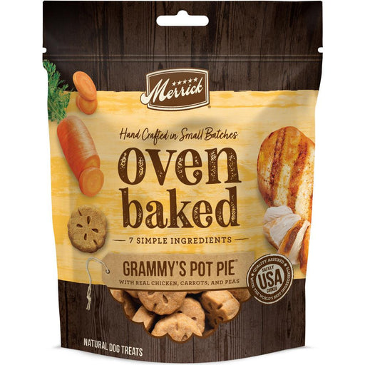 Merrick Oven Baked Grammy's Pot Pie Chicken, Carrots & Peas Dog Treats - 022808763017