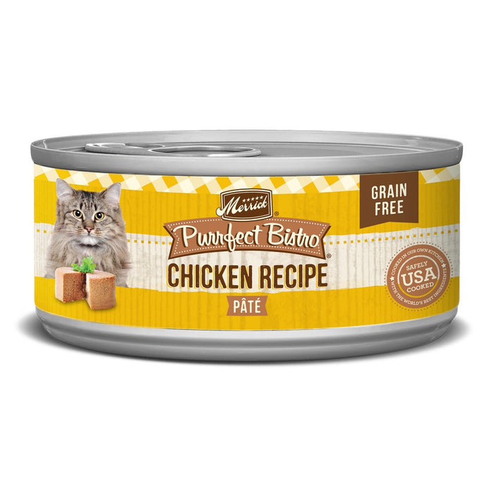 Merrick Purrfect Bistro Chicken Pate Grain Free Canned Cat Food - 022808382768