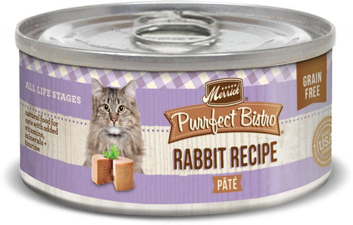 Merrick Purrfect Bistro Grain Free Rabbit Pate Canned Cat Food - 022808386186