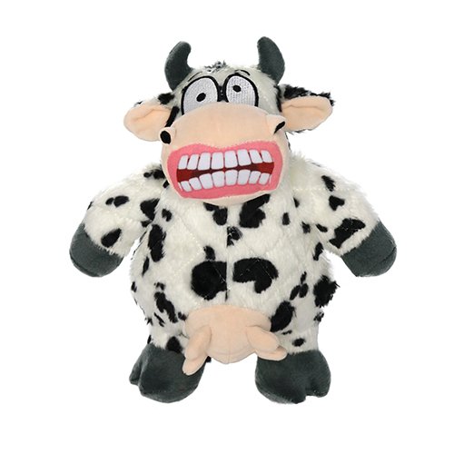 Mighty Angry Animals Cow Dog Toy - Front