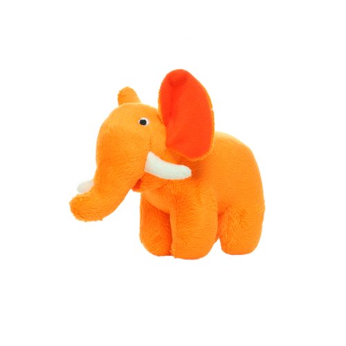 Mighty Junior Safari Elephant Orange Dog Toy - 180181909955