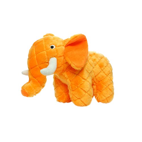 Mighty Safari Elephant Orange Dog Toy - 180181909832
