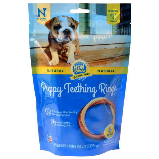 N-Bone Grain Free Puppy Teething Rings - Chicken Flavor - 657546113062