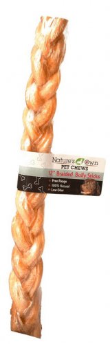 Nature's Own USA Low Odor Braided Bully Sticks - 739598901511