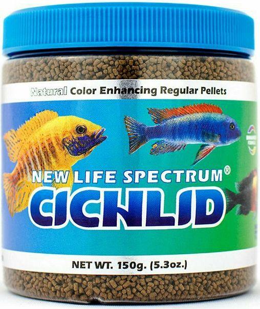New Life Spectrum Cichlid Food Regular Sinking Pellets - 817987021245