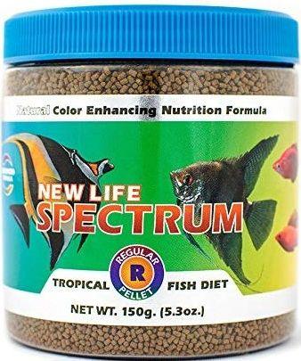 New Life Spectrum Tropical Fish Food Regular Sinking Pellets - 817987020248