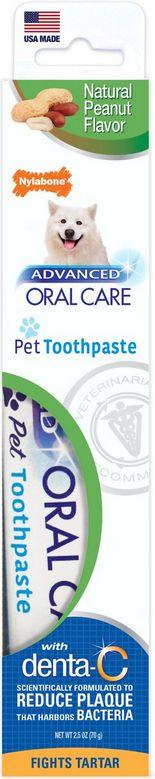 Nylabone Advanced Oral Care Natural Toothpaste - Peanut Flavor - 018214828068